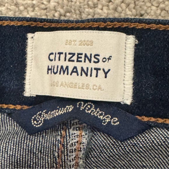 Citizens Of Humanity Caia High Rise Straight Leg Jeans Regency Dark Wash Size 28 - Picture 6 of 14